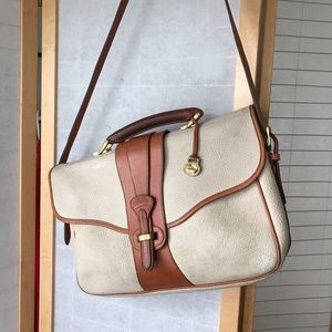 VTG Dooney & Bourke pebbled leather briefcase